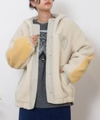 【プードゥドゥ/POU DOU DOU】の配色袖フーデッドボアブルゾン 人気、トレンドファッション・服の通販 founy(ファニー) ファッション Fashion レディースファッション WOMEN アウター Coat Outerwear ブルゾン Blouson/Jackets スマート Smart フラップ Flap ポケット Pocket thumbnail アイボリー|ID: prp329100004201978 ipo3291000000029111971