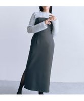 【エヌ ナチュラルビューティーベーシック/N.Natural Beauty basic】のベアトップストレートワンピース《S Size Line》 人気、トレンドファッション・服の通販 founy(ファニー) ファッション Fashion レディースファッション WOMEN ワンピース Dress インナー Inner シャーリング Shirring ストレート Straight スリット Slit フィット Fit |ID:prp329100004202175