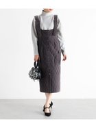 【ヴァン/Vin】のキルティングベロアジャンパースカート 人気、トレンドファッション・服の通販 founy(ファニー) ファッション Fashion レディースファッション WOMEN スカート Skirt A/W・秋冬 Aw・Autumn/Winter・Fw・Fall-Winter カットソー Cut And Sew ベロア Velor ポケット Pocket エレガント 上品 Elegant thumbnail チャコールグレー|ID: prp329100004202188 ipo3291000000029113074