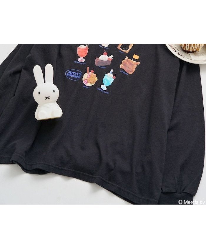 【フリークスストア/FREAK'S STORE】のmiffy フードプリント ロンT インテリア・キッズ・メンズ・レディースファッション・服の通販 founy(ファニー) 　ファッション　Fashion　レディースファッション　WOMEN　トップス・カットソー　Tops/Tshirt　ロング / Tシャツ　T-Shirts　A/W・秋冬　Aw・Autumn/Winter・Fw・Fall-Winter　冬　Winter　スペシャル　Special　プリント　Print　ブラック|ID: prp329100004202462 ipo3291000000029114380