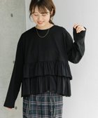 【プードゥドゥ/POU DOU DOU】のティアードフリルトップス 人気、トレンドファッション・服の通販 founy(ファニー) ファッション Fashion レディースファッション WOMEN トップス・カットソー Tops/Tshirt おすすめ Recommend スマート Smart デニム Denim バランス Balance フリル Frills ボトム Bottom thumbnail ブラック|ID: prp329100004202498 ipo3291000000029240958