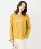 【ジョルジュ レッシュ/GEORGES RECH】のラメプリントラインストーンロゴカットソー 人気、トレンドファッション・服の通販 founy(ファニー) ファッション Fashion レディースファッション WOMEN トップス・カットソー Tops/Tshirt カットソー Cut and Sewn インナー Inner ジャケット Jacket ジャージー Jersey ストーン Stone プリント Print ベーシック Basic ボトム Bottom 羽織 Haori thumbnail イエロー|ID: prp329100004202514 ipo3291000000029408788