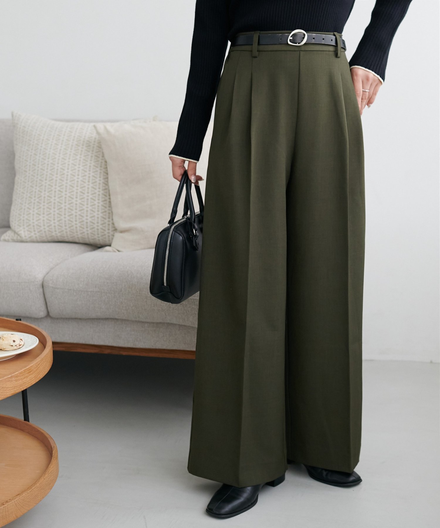 【ディスコート/Discoat】のよくばり2タックワイドパンツ インテリア・キッズ・メンズ・レディースファッション・服の通販 founy(ファニー) ファッション Fashion レディースファッション Fashion for Women パンツ Pants & Trousers センター Center, Center Line ポケット Pocket, Pocket Detail おすすめ Recommended / Our Picks カーキ|ID: prp329100004202775 ipo3291000000034568386