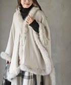 【アールピーエス/rps】のフェイクファーポンチョコート 人気、トレンドファッション・服の通販 founy(ファニー) ファッション Fashion レディースファッション WOMEN アウター Coat Outerwear コート Coats ポンチョ Ponchos エレガント 上品 Elegant ニットソー Knit Sew フェイクファー Faux Fur フロント Front 結婚式 Wedding Ceremony thumbnail オフベージュ|ID: prp329100004203081 ipo3291000000029120029