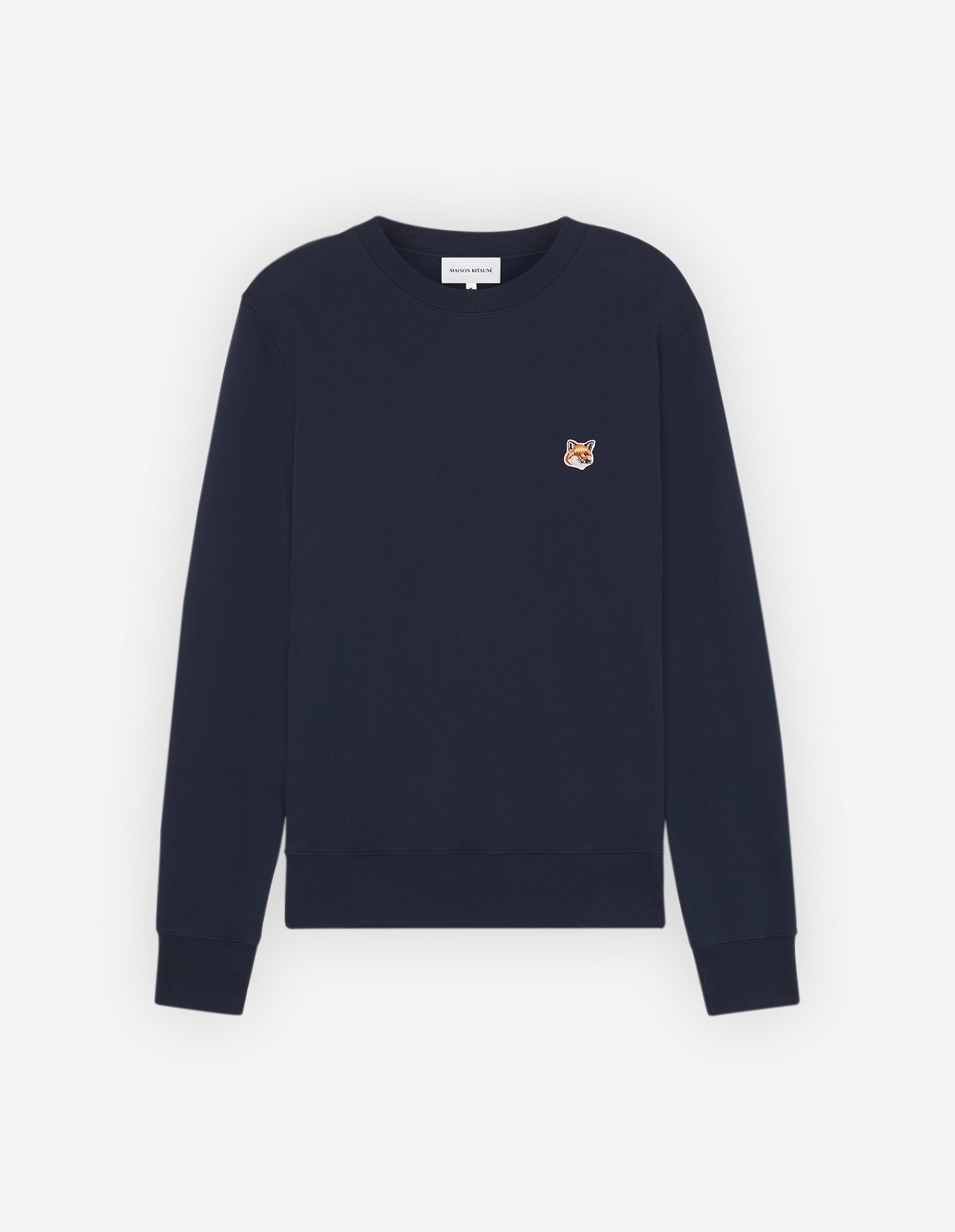 【メゾン キツネ/MAISON KITSUNE / MEN】のMaison Kitsune/FOX HEAD PATCH REGULAR SWEATSHIRT インテリア・キッズ・メンズ・レディースファッション・服の通販 founy(ファニー) 　ファッション　Fashion　メンズファッション　MEN　トップス・カットソー　Tops/Tshirt/Men　パーカ　Sweats　シャツ　Shirts　A/W・秋冬　Aw・Autumn/Winter・Fw・Fall-Winter　冬　Winter　クラシック　Classic　パッチ　Patch　フォックス　Fox　無地　Plain Color　長袖　Long Sleeve　INK BLUE|ID: prp329100004203097 ipo3291000000029120100