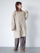 【エヘカソポ/ehka sopo】のコーデュロイ襟コート 人気、トレンドファッション・服の通販 founy(ファニー) ファッション Fashion レディースファッション WOMEN アウター Coat Outerwear コート Coats コーデュロイ Corduroy スリーブ Sleeve フラップ Flap ポケット Pocket ワンポイント One Point thumbnail ベージュ|ID: prp329100004203141 ipo3291000000029120272