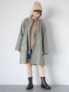 【エヘカソポ/ehka sopo】のコーデュロイ襟コート 人気、トレンドファッション・服の通販 founy(ファニー) ファッション Fashion レディースファッション WOMEN アウター Coat Outerwear コート Coats コーデュロイ Corduroy スリーブ Sleeve フラップ Flap ポケット Pocket ワンポイント One Point thumbnail オリーブ|ID: prp329100004203141 ipo3291000000029120276