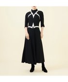 【シビラ/SYBILLA】の【SMART DRESS】サテンカットワークドレス 人気、トレンドファッション・服の通販 founy(ファニー) ファッション Fashion レディースファッション WOMEN ワンピース Dress ドレス Party Dresses エレガント 上品 Elegant コレクション Collection コンパクト Compact センター Center ドレス Dress バイアス Bias バランス Balance フレア Flare ボトルネック Bottleneck モノトーン Monotone thumbnail ブラック×アイボリー|ID: prp329100004203199 ipo3291000000029120499