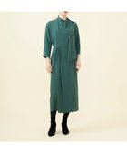 【シビラ/SYBILLA】の【SMART DRESS】スカーフデザインドレス 人気、トレンドファッション・服の通販 founy(ファニー) ファッション Fashion レディースファッション WOMEN ワンピース Dress ドレス Party Dresses コレクション Collection サテン Satin スカーフ Scarf スリット Slit とろみ Thickness ドレス Dress ドレープ Drape 定番 Standard ブラウジング Browsing ラップ Wrap thumbnail グリーン|ID: prp329100004203201 ipo3291000000029120510