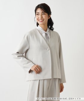 【レリアン/LEILIAN】のジャケット【THE NEW】 人気、トレンドファッション・服の通販 founy(ファニー) ファッション Fashion レディースファッション WOMEN アウター Coat Outerwear ジャケット Jackets エレガント 上品 Elegant ジャケット Jacket プリーツ Pleats |ID:prp329100004203418