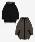 【ランバンコレクション/LANVIN COLLECTION】のリバーシブルダウンコート 人気、トレンドファッション・服の通販 founy(ファニー) ファッション Fashion レディースファッション WOMEN アウター Coat Outerwear コート Coats ダウン Down Coats And Jackets シンプル Simple ストレッチ Stretch ダウン Down フェザー Feather プリント Print ミドル Middle リバーシブル Reversible 無地 Plain Color 軽量 Lightweight 防寒 Cold Protection thumbnail ブラック配色|ID: prp329100004203474 ipo3291000000029156501