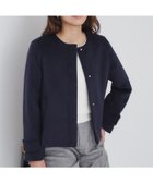 【インデックス/INDEX】の《5color/XS-LLsize》ウール混ノーカラーショートコート 人気、トレンドファッション・服の通販 founy(ファニー) ファッション Fashion レディースファッション WOMEN アウター Coat Outerwear コート Coats カシミヤ Cashmere ミックス Mix thumbnail ネイビー|ID: prp329100004203489 ipo3291000000029208949