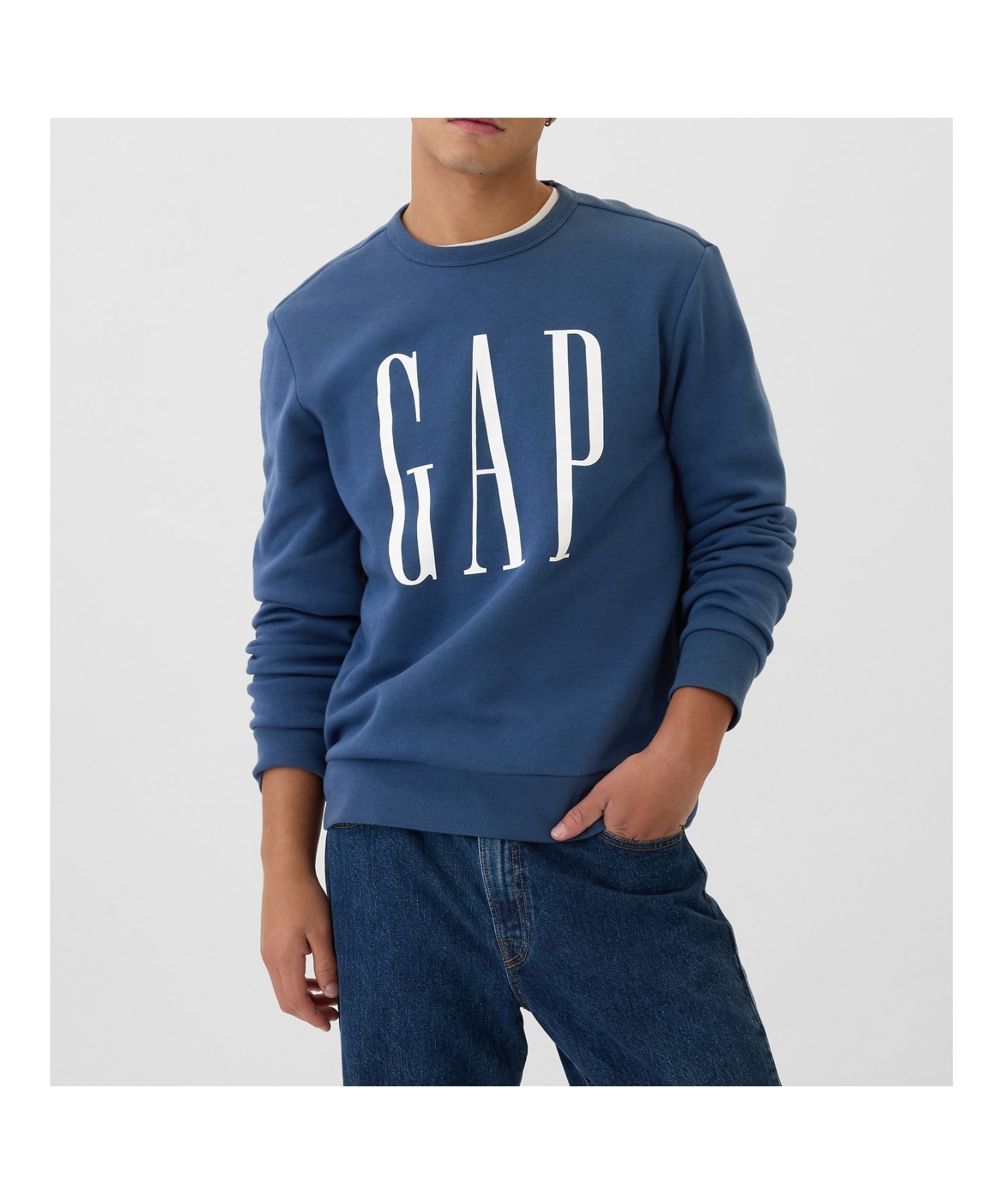 【ギャップ/GAP】のGAPロゴ スウェット・トレーナー インテリア・キッズ・メンズ・レディースファッション・服の通販 founy(ファニー) 　ファッション　Fashion　レディースファッション　WOMEN　トップス・カットソー　Tops/Tshirt　パーカ　Sweats　スウェット　Sweat　なめらか　Smooth　インナー　Inner　センター　Center　ロング　Long　軽量　Lightweight　BLUE_SHADE|ID: prp329100004203663 ipo3291000000029554214