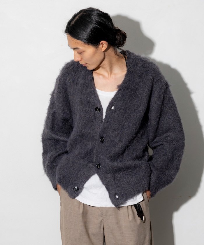 【フリークスストア/FREAK'S STORE】のリラックスフィット シャギーニットカーディガン 24AW 人気、トレンドファッション・服の通販 founy(ファニー) 　ファッション　Fashion　レディースファッション　WOMEN　トップス・カットソー　Tops/Tshirt　ニット　Knit Tops　カーディガン　Cardigans　2024年　2024　2024-2025秋冬・A/W　Aw/Autumn/Winter/Fw/Fall/2024-2025　A/W・秋冬　Aw・Autumn/Winter・Fw・Fall-Winter　冬　Winter　おすすめ　Recommend　インナー　Inner　カーディガン　Cardigan　シンプル　Simple　デニム　Denim　トレンド　Trend　フィット　Fit　リラックス　Relax　ワイド　Wide　今季　This Season　 other-1|ID: prp329100004203738 ipo3291000000029432175