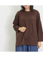 【サマンサモスモス/Samansa Mos2】の胸元ロゴプリントカットソー 人気、トレンドファッション・服の通販 founy(ファニー) ファッション Fashion レディースファッション WOMEN トップス・カットソー Tops/Tshirt カットソー Cut and Sewn カットソー Cut And Sew シンプル Simple プリント Print リラックス Relax thumbnail ブラウン|ID: prp329100004203869 ipo3291000000029125340