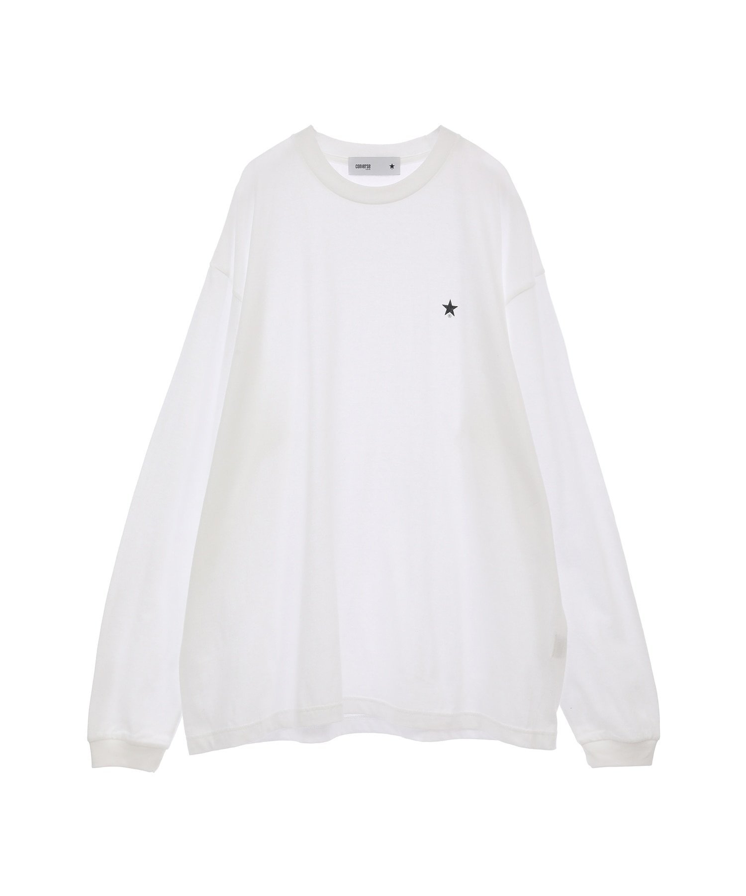 【コンバーストウキョウ/CONVERSE TOKYO】の【WEB LIMITED】STAR PRINT LONGSLEEVE TEE インテリア・キッズ・メンズ・レディースファッション・服の通販 founy(ファニー) 　ファッション　Fashion　レディースファッション　WOMEN　トップス・カットソー　Tops/Tshirt　おすすめ　Recommend　カーディガン　Cardigan　シンプル　Simple　トレンド　Trend　プリント　Print　ルーズ　Loose　ロング　Long　ホワイト|ID: prp329100004203902 ipo3291000000029188366