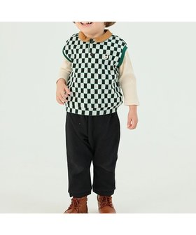 【モイモルン/moimoln / KIDS】のモイモルン/【セットアップ】ブロックチェックトップス パンツ 人気、トレンドファッション・服の通販 founy(ファニー) ファッション Fashion キッズファッション KIDS トップス・カットソー Tops/Tees/Kids ボトムス Bottoms/Kids セットアップ Setup/Kids トップス Tops コーデュロイ Corduroy スウェット Sweat セットアップ Set Up ベスト Vest |ID:prp329100004203910