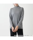 【レリアンプラスハウス/Leilian PLUS HOUSE】のボーダー柄カットソー 人気、トレンドファッション・服の通販 founy(ファニー) ファッション Fashion レディースファッション WOMEN トップス・カットソー Tops/Tshirt カットソー Cut and Sewn カットソー Cut And Sew シンプル Simple ボーダー Border リラックス Relax thumbnail グレー系|ID: prp329100004203913 ipo3291000000029188452