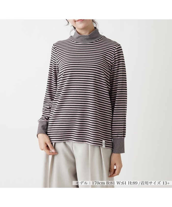 【レリアンプラスハウス/Leilian PLUS HOUSE】のカットソー【MUSE BY ROCHAS Premiere】 インテリア・キッズ・メンズ・レディースファッション・服の通販 founy(ファニー) https://founy.com/ ファッション Fashion レディースファッション WOMEN トップス・カットソー Tops/Tshirt カットソー Cut and Sewn インナー Inner カットソー Cut And Sew ボーダー Border |ID: prp329100004203918 ipo3291000000029188491