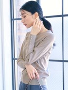 【コカ/COCA】の袖パールクルーネックニット 人気、トレンドファッション・服の通販 founy(ファニー) ファッション Fashion レディースファッション WOMEN トップス・カットソー Tops/Tshirt ニット Knit Tops スラックス Slacks トレンド Trend パール Pearl フェミニン Feminine ボーダー Border ポケット Pocket 2024年 2024 エレガント 上品 Elegant 2024-2025秋冬・A/W Aw/Autumn/Winter/Fw/Fall/2024-2025 thumbnail Grage|ID: prp329100004204002 ipo3291000000029126130