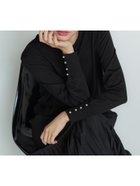 【コカ/COCA】の袖パールクルーネックニット 人気、トレンドファッション・服の通販 founy(ファニー) ファッション Fashion レディースファッション WOMEN トップス・カットソー Tops/Tshirt ニット Knit Tops スラックス Slacks トレンド Trend パール Pearl フェミニン Feminine ボーダー Border ポケット Pocket 2024年 2024 エレガント 上品 Elegant 2024-2025秋冬・A/W Aw/Autumn/Winter/Fw/Fall/2024-2025 thumbnail Black|ID: prp329100004204002 ipo3291000000029126131