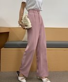 【その他のブランド/Other】のセンタープレスセミワイドパンツ 人気、トレンドファッション・服の通販 founy(ファニー) ファッション Fashion レディースファッション WOMEN パンツ Pants 再入荷 Restock/Back In Stock/Re Arrival thumbnail ピンク|ID: prp329100004204020 ipo3291000000029239074