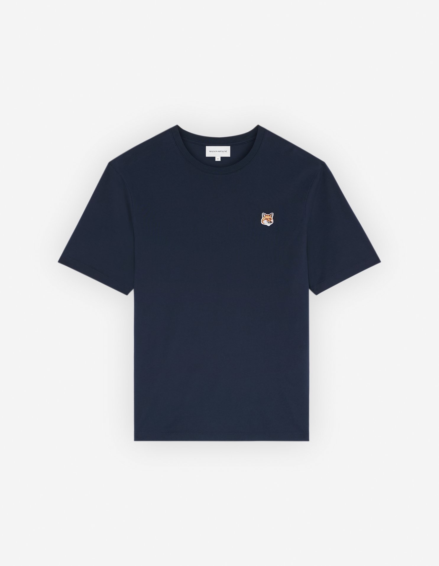 【メゾン キツネ/MAISON KITSUNE / MEN】のMaison Kitsune/FOX HEAD PATCH REGULAR TEE SHIRT インテリア・キッズ・メンズ・レディースファッション・服の通販 founy(ファニー) 　ファッション　Fashion　メンズファッション　MEN　S/S・春夏　Ss・Spring/Summer　クラシック　Classic　ジャージー　Jersey　パッチ　Patch　フォックス　Fox　半袖　Short Sleeve　夏　Summer　無地　Plain Color　INK BLUE|ID: prp329100004204315 ipo3291000000029194824