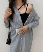 【バナーバレット/Banner Barrett】のレギュラーカラーストライプシャツワンピース 人気、トレンドファッション・服の通販 founy(ファニー) ファッション Fashion レディースファッション WOMEN ワンピース Dress シャツワンピース Shirt Dresses 再入荷 Restock/Back In Stock/Re Arrival thumbnail ブラック|ID: prp329100004204367 ipo3291000000029129794