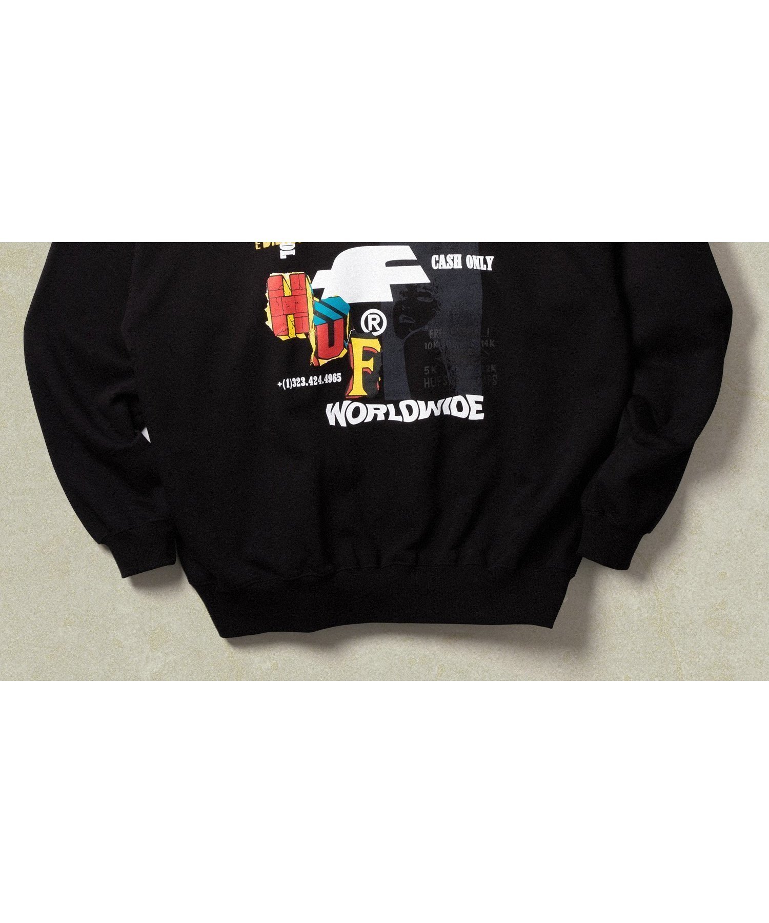 【ハフ/HUF】のCUT AND PASTE FLEECE HOODIE / ハフ パーカー インテリア・キッズ・メンズ・レディースファッション・服の通販 founy(ファニー) 　ファッション　Fashion　レディースファッション　WOMEN　トップス・カットソー　Tops/Tshirt　パーカ　Sweats　グラフィック　Graphic　コレクション　Collection　パーカー　Hoodie　ミリタリー　Military　ワーク　Work　再入荷　Restock/Back In Stock/Re Arrival　BLACK|ID: prp329100004204440 ipo3291000000029130252