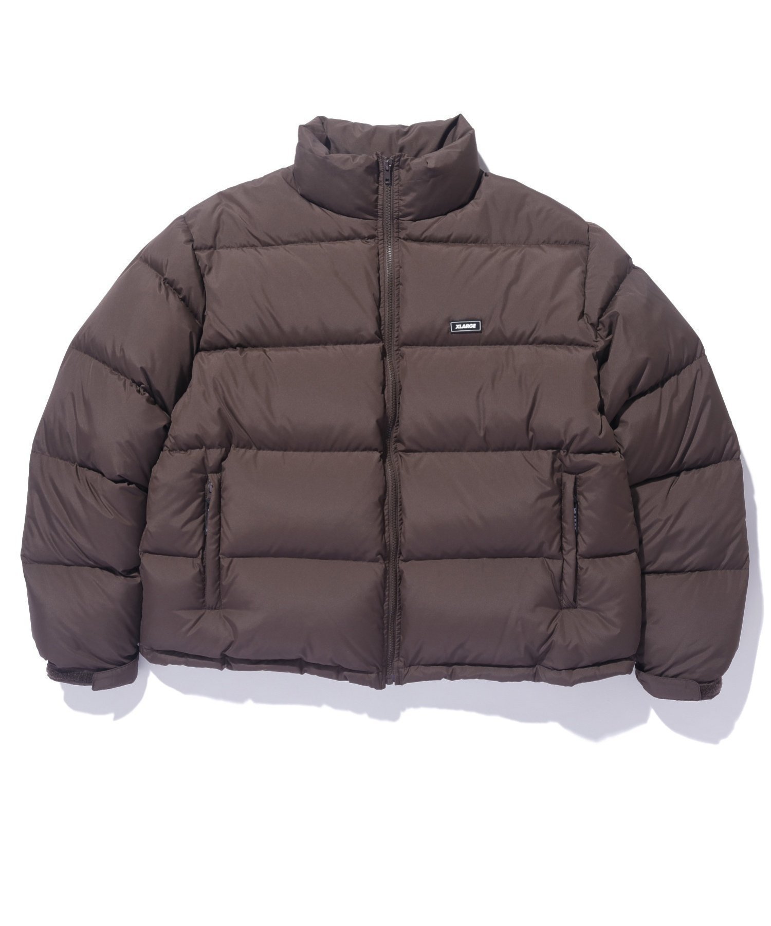 【エクストララージ/XLARGE / MEN】のDOWN JACKET インテリア・キッズ・メンズ・レディースファッション・服の通販 founy(ファニー) 　ファッション　Fashion　メンズファッション　MEN　シンプル　Simple　ジャケット　Jacket　ダウン　Down　ドローコード　Draw Cord　パッチ　Patch　ヒョウ　Leopard　ベーシック　Basic　ポケット　Pocket　ラバー　Rubber　BROWN|ID: prp329100004204499 ipo3291000000029898276