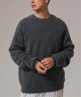 【エディフィス/EDIFICE / MEN】のスリアルパカミックス クルーネックニット 人気、トレンドファッション・服の通販 founy(ファニー) ファッション Fashion メンズファッション MEN インナー Inner ストレッチ Stretch モヘア Mohair |ID:prp329100004204576