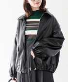 【アールピーエス/rps】のフェイクレザー裾ドロストブルゾン 人気、トレンドファッション・服の通販 founy(ファニー) ファッション Fashion レディースファッション WOMEN アウター Coat Outerwear ブルゾン Blouson/Jackets フェイクレザー Faux Leather フラップ Flap ポケット Pocket 再入荷 Restock/Back In Stock/Re Arrival thumbnail ブラック|ID: prp329100004204646 ipo3291000000029132333