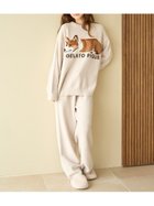 【ジェラート ピケ/gelato pique】のエアモコSLEEPING DOG ジャガードロングパンツ 人気、トレンドファッション・服の通販 founy(ファニー) ファッション Fashion レディースファッション WOMEN パンツ Pants おすすめ Recommend ストレート Straight フレンチ French ロング Long 犬 Dog 軽量 Lightweight thumbnail BEG[037]|ID: prp329100004204797 ipo3291000000029628809