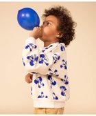 【プチバトー/PETIT BATEAU / KIDS】のプリントスウェットプルオーバー オフホワイト/ニューブルー|ID: prp329100004204992 ipo3291000000029523426