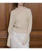 【エマリンバー/EMMA LIMBER】のCut Out Bouche Knit Top 人気、トレンドファッション・服の通販 founy(ファニー) ファッション Fashion レディースファッション WOMEN トップス・カットソー Tops/Tshirt ニット Knit Tops 再入荷 Restock/Back In Stock/Re Arrival thumbnail アイボリー|ID: prp329100004205093 ipo3291000000029138255