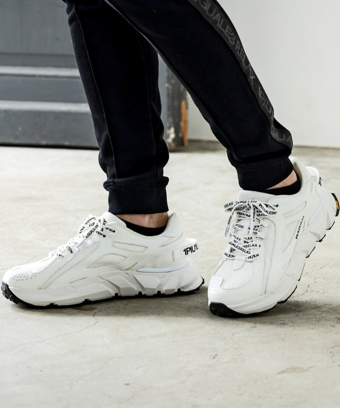 【シフォン/SHIFFON / MEN】の1PIU1UGUALE3 RELAX/1PIU1UGUALE3 RELAX(ウノピゥウノウグァーレトレ リラックス)Vibramソールダッドスニーカー インテリア・キッズ・メンズ・レディースファッション・服の通販 founy(ファニー) https://founy.com/ ファッション Fashion メンズファッション MEN シューズ・靴 Shoes/Men スニーカー Sneakers スニーカー Sneakers スポーティ Sporty プリント Print 無地 Plain Color リラックス Relax レース Race |ID: prp329100004205172 ipo3291000000029515719