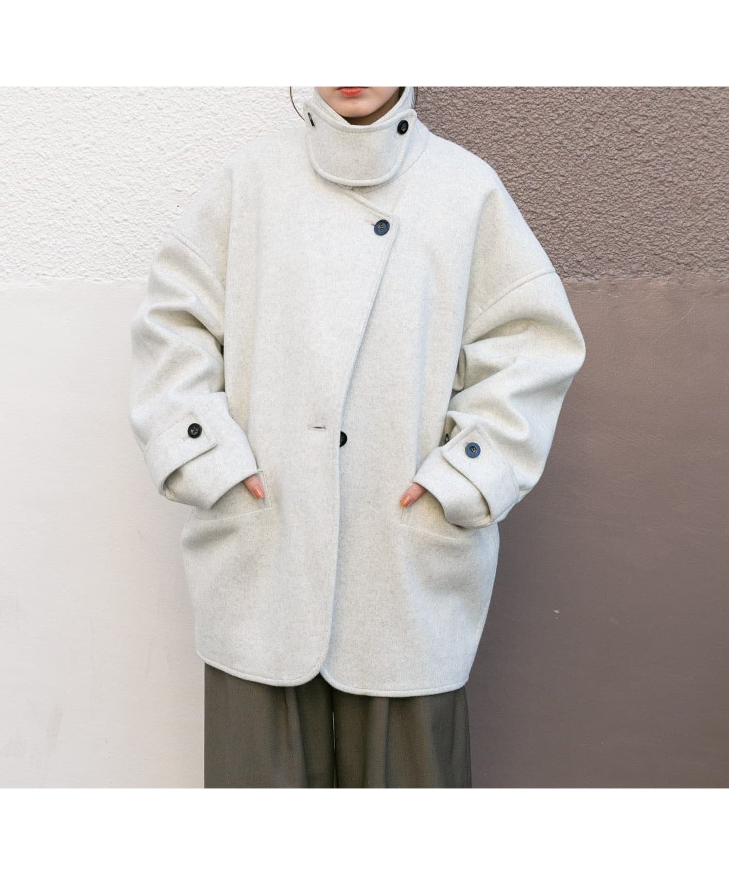 【ケービーエフ/KBF / URBAN RESEARCH】のコクーンミドルコート 人気、トレンドファッション・服の通販 founy(ファニー) 　ファッション　Fashion　レディースファッション　WOMEN　アウター　Coat Outerwear　コート　Coats　2024年　2024　2024-2025秋冬・A/W　Aw/Autumn/Winter/Fw/Fall/2024-2025　A/W・秋冬　Aw・Autumn/Winter・Fw・Fall-Winter　冬　Winter　ショート　Short　スタンド　Stand　スラックス　Slacks　デニム　Denim　パターン　Pattern　ボトム　Bottom　ミドル　Middle　ラウンド　Round　 other-1|ID: prp329100004205810 ipo3291000000029913729