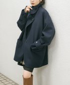 【ケービーエフ/KBF / URBAN RESEARCH】のコクーンミドルコート 人気、トレンドファッション・服の通販 founy(ファニー) ファッション Fashion レディースファッション WOMEN アウター Coat Outerwear コート Coats 2024年 2024 2024-2025秋冬・A/W Aw/Autumn/Winter/Fw/Fall/2024-2025 A/W・秋冬 Aw・Autumn/Winter・Fw・Fall-Winter 冬 Winter ショート Short スタンド Stand スラックス Slacks デニム Denim パターン Pattern ボトム Bottom ミドル Middle ラウンド Round thumbnail NAVY|ID: prp329100004205810 ipo3291000000029913734