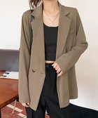 【アミュレット/Amulet】の【Dewlily】テーラードジャケット 人気、トレンドファッション・服の通販 founy(ファニー) ファッション Fashion レディースファッション WOMEN アウター Coat Outerwear ジャケット Jackets テーラードジャケット Tailored Jackets インナー Inner シンプル Simple thumbnail カーキ|ID: prp329100004205891 ipo3291000000029144962