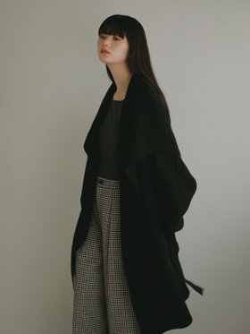 【カーサフライン/CASA FLINE】のメリノウールドレープコート 人気、トレンドファッション・服の通販 founy(ファニー) ファッション Fashion レディースファッション WOMEN アウター Coat Outerwear コート Coats |ID:prp329100004205902