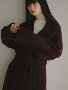 【カーサフライン/CASA FLINE】のメリノウールドレープコート 人気、トレンドファッション・服の通販 founy(ファニー) ファッション Fashion レディースファッション WOMEN アウター Coat Outerwear コート Coats thumbnail BURGUNDY|ID: prp329100004205902 ipo3291000000029145067