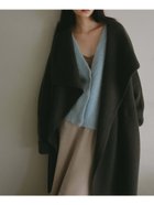 【カーサフライン/CASA FLINE】のメリノウールドレープコート 人気、トレンドファッション・服の通販 founy(ファニー) ファッション Fashion レディースファッション WOMEN アウター Coat Outerwear コート Coats thumbnail OLIVE|ID: prp329100004205902 ipo3291000000029145070