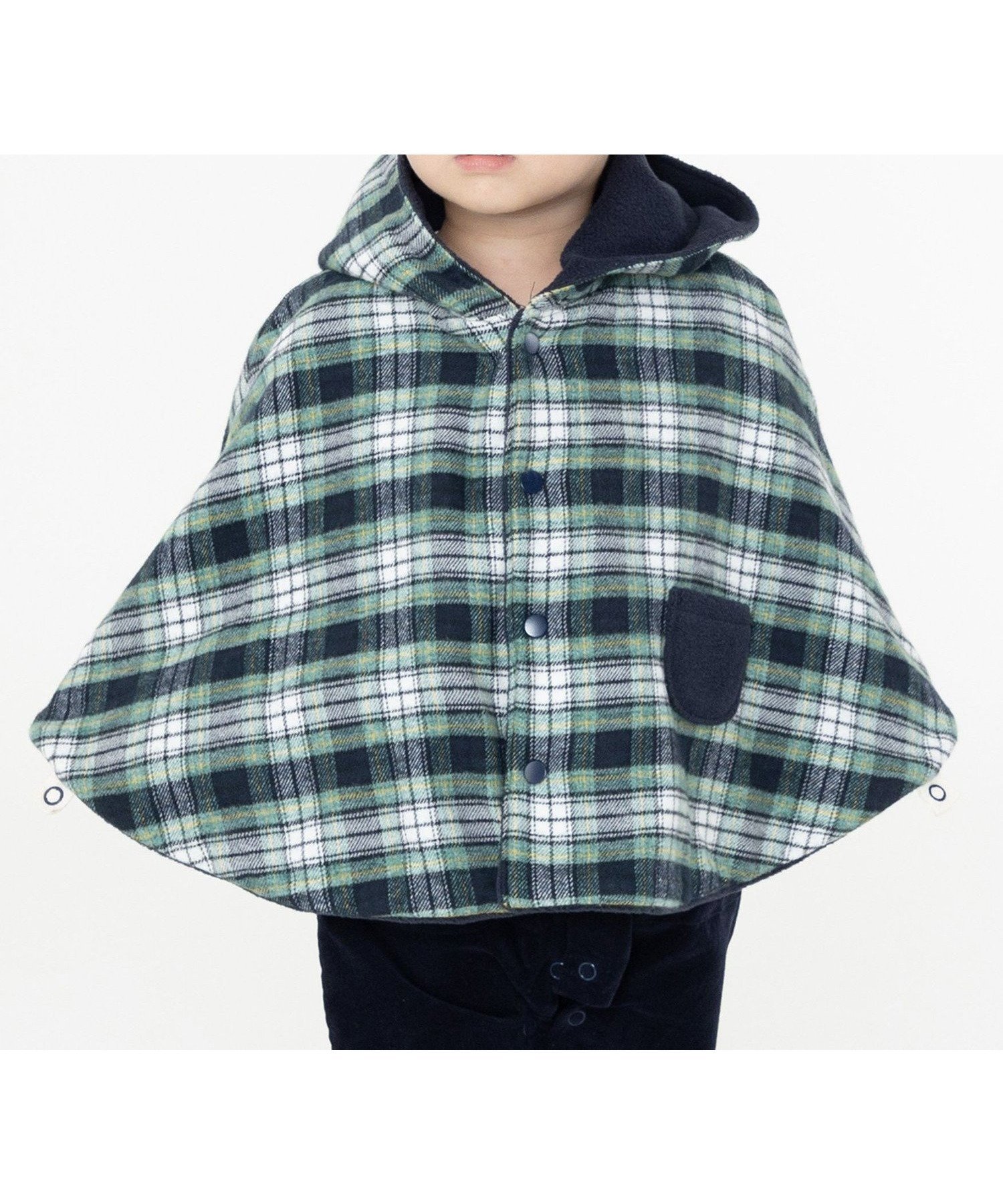 【シップス/SHIPS / KIDS】のSHIPS KIDS フード フリース マント インテリア・キッズ・メンズ・レディースファッション・服の通販 founy(ファニー) 　ファッション　Fashion　キッズファッション　KIDS　A/W・秋冬　Aw・Autumn/Winter・Fw・Fall-Winter　おすすめ　Recommend　なめらか　Smooth　ギフト プレゼント　Gift Present　チェック　Check　ドット　Dot　パターン　Pattern　ベビー　Baby　人気　Popularity　定番　Standard　無地　Plain Color　防寒　Cold Protection　ネイビー|ID: prp329100004205995 ipo3291000000029145653