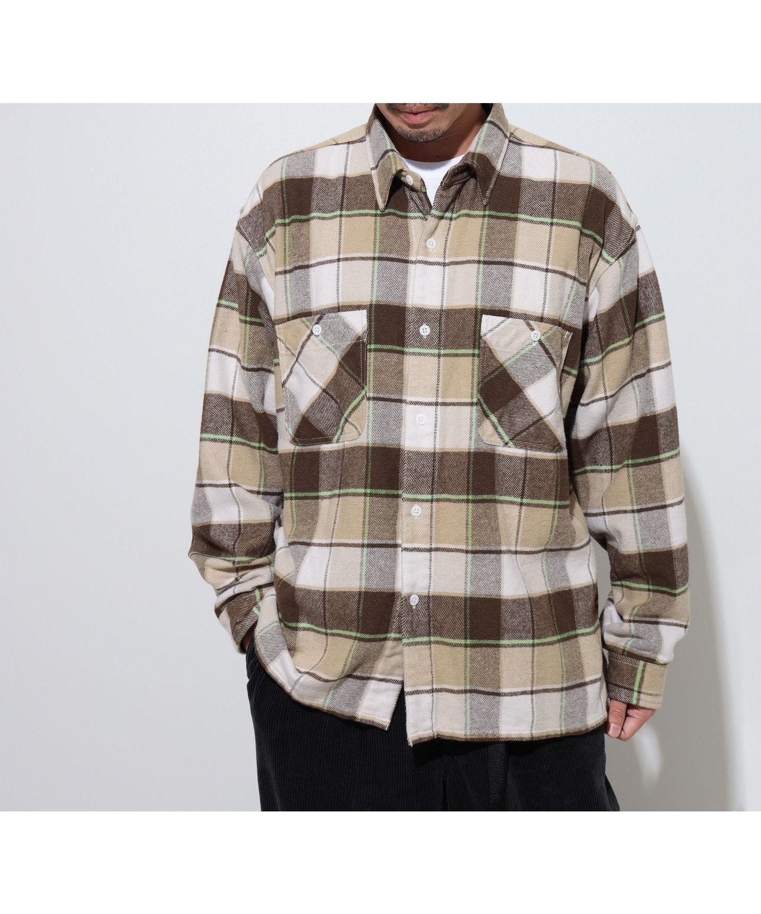 【ビームス/BEAMS / MEN】のジャズネップ シャツ インテリア・キッズ・メンズ・レディースファッション・服の通販 founy(ファニー) 　ファッション　Fashion　メンズファッション　MEN　シンプル　Simple　スタイリッシュ　Stylish　チェック　Check　ネオン　Neon　ネップ　Nep Yarn　フィット　Fit　ワイド　Wide　ワーク　Work　BEIGE|ID: prp329100004206014 ipo3291000000029627369