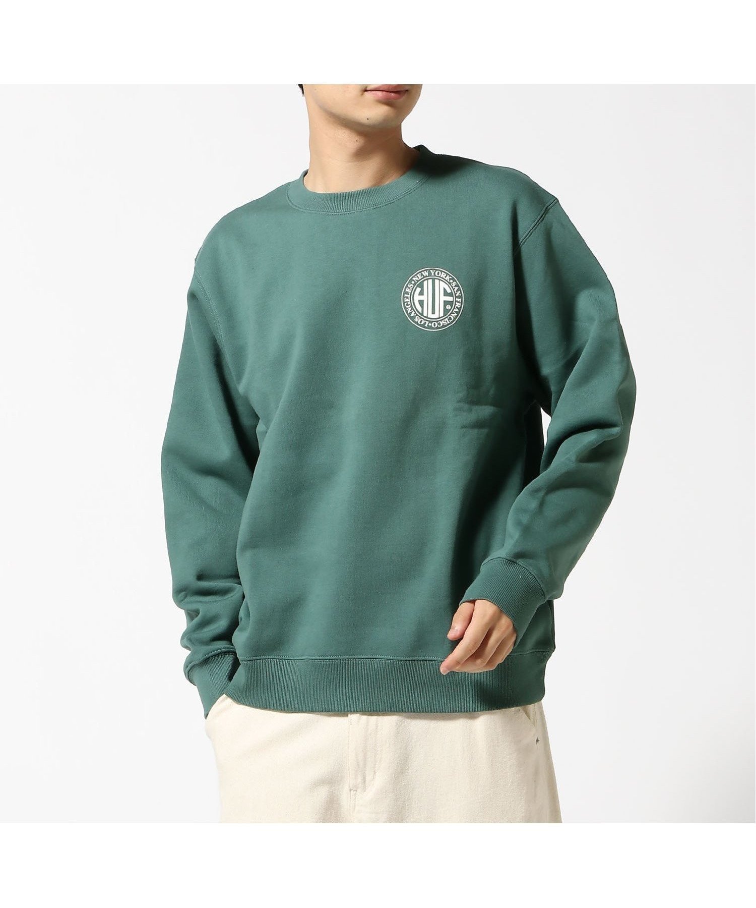 【ハフ/HUF】のREGIONAL PUFF CREW HUF ハフ スウェット インテリア・キッズ・メンズ・レディースファッション・服の通販 founy(ファニー) 　ファッション　Fashion　レディースファッション　WOMEN　トップス・カットソー　Tops/Tshirt　パーカ　Sweats　スウェット　Sweat　ヴィンテージ　Vintage　クラシック　Classic　グラフィック　Graphic　コレクション　Collection　スウェット　Sweat　定番　Standard　パターン　Pattern　プリント　Print　ミックス　Mix　モダン　Modern　モチーフ　Motif　冬　Winter　PINE|ID: prp329100004206174 ipo3291000000029147140