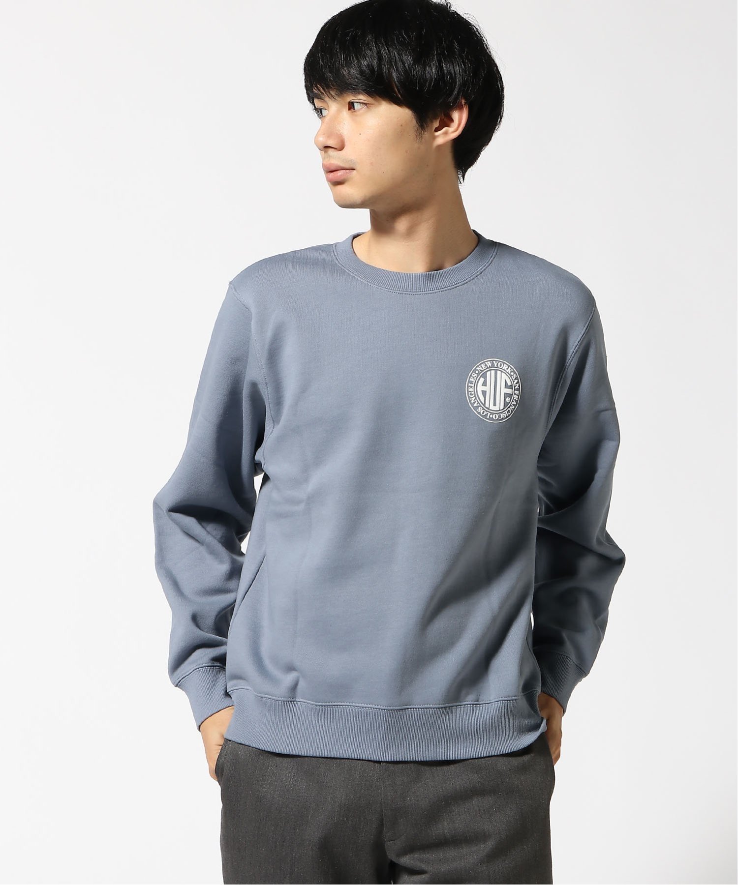 【ハフ/HUF】のREGIONAL PUFF CREW HUF ハフ スウェット インテリア・キッズ・メンズ・レディースファッション・服の通販 founy(ファニー) 　ファッション　Fashion　レディースファッション　WOMEN　トップス・カットソー　Tops/Tshirt　パーカ　Sweats　スウェット　Sweat　ヴィンテージ　Vintage　クラシック　Classic　グラフィック　Graphic　コレクション　Collection　スウェット　Sweat　定番　Standard　パターン　Pattern　プリント　Print　ミックス　Mix　モダン　Modern　モチーフ　Motif　冬　Winter　STEEL BLUE|ID: prp329100004206174 ipo3291000000029147141