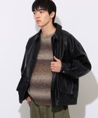 【ビームス ハート/BEAMS HEART / MEN】の【10%OFFアウターフェア対象～11/28 23 59まで!!】フェイクレザー クラシック ブルゾン 人気、トレンドファッション・服の通販 founy(ファニー) ファッション Fashion メンズファッション MEN アウター Coats Outerwear/Men ブルゾン Blouson/Jackets インナー Inner カフス Cuffs クラシック Classic 軽量 Lightweight シャーリング Shirring スウェット Sweat デニム Denim トレンド Trend ビッグ Big フェイクレザー Faux Leather ブルゾン Blouson ミリタリー Military リアル Real エレガント 上品 Elegant thumbnail BLACK|ID: prp329100004206219 ipo3291000000029533661