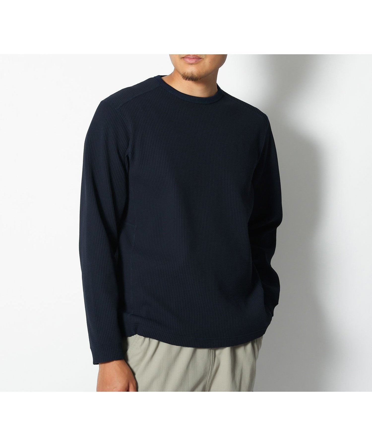 【スノーピーク/SNOW PEAK】のDry Waffle Long Sleeve T-Shirt インテリア・キッズ・メンズ・レディースファッション・服の通販 founy(ファニー) 　ファッション　Fashion　レディースファッション　WOMEN　トップス・カットソー　Tops/Tshirt　シャツ/ブラウス　Shirts/Blouses　ロング / Tシャツ　T-Shirts　吸水　Water Absorption　シンプル　Simple　スリーブ　Sleeve　バランス　Balance　フィット　Fit　フォルム　Form　ベーシック　Basic　ロング　Long　ワッフル　Waffle　Navy|ID: prp329100004206230 ipo3291000000029147503