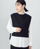 【コムサイズム/COMME CA ISM】の【セットアイテム】 ニットベスト+シャツ(長袖) ブラック|ID: prp329100004206337 ipo3291000000029148117