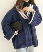 【アミュレット/Amulet】の【Dewlily】オーバーサイズニットセーター 人気、トレンドファッション・服の通販 founy(ファニー) ファッション Fashion レディースファッション WOMEN トップス・カットソー Tops/Tshirt ニット Knit Tops シンプル Simple thumbnail ネイビー|ID: prp329100004206354 ipo3291000000029148281